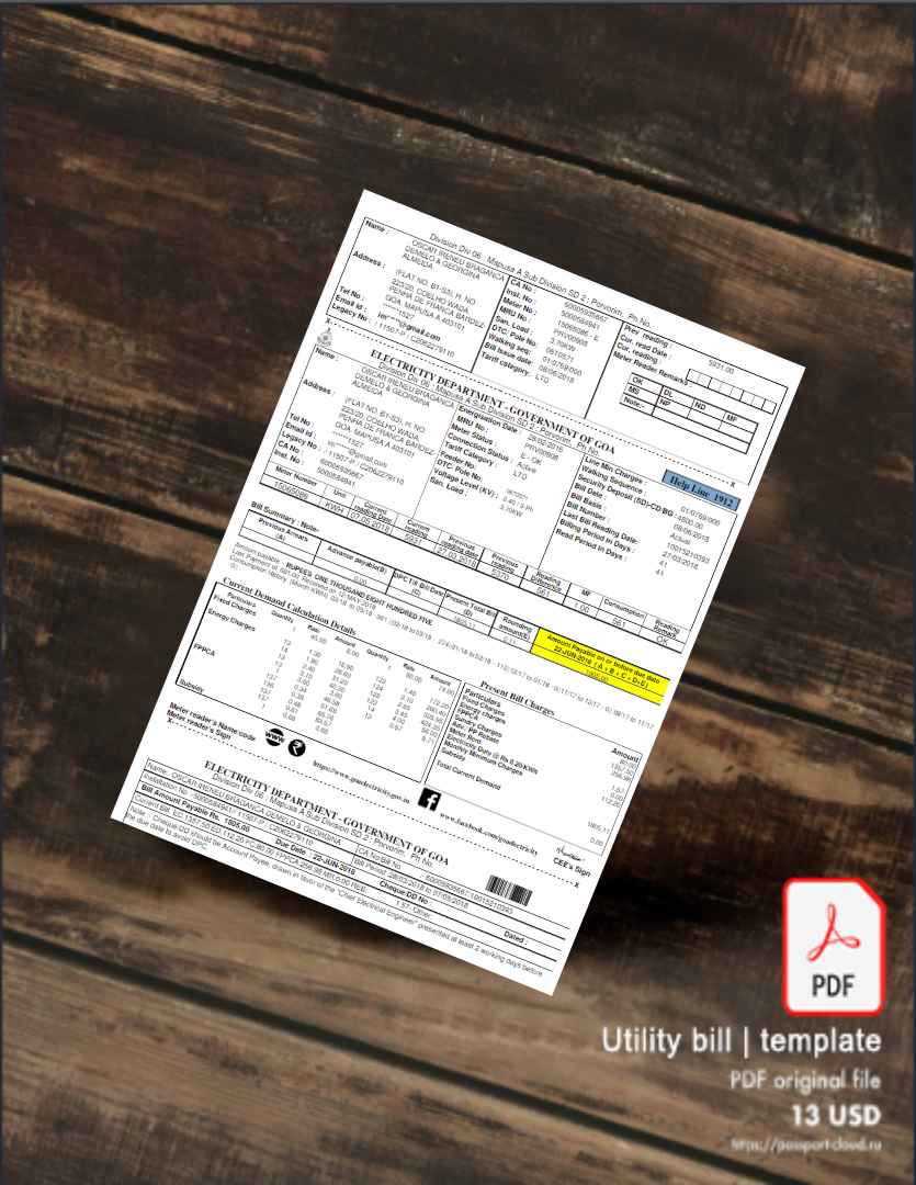 Utility bill | Albanian Power | Albania